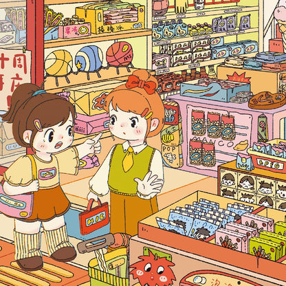 Little Shop 3D Sticker | 2 Cute Miniature Scenes