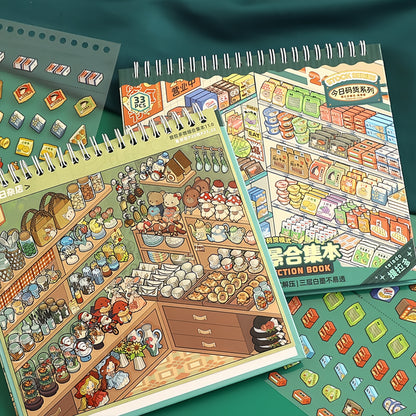 Shelf Display 3D Sticker Book