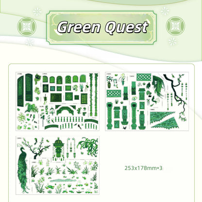 Enchanted Worlds 3D Sticker | 3 Cute Miniature Scenes