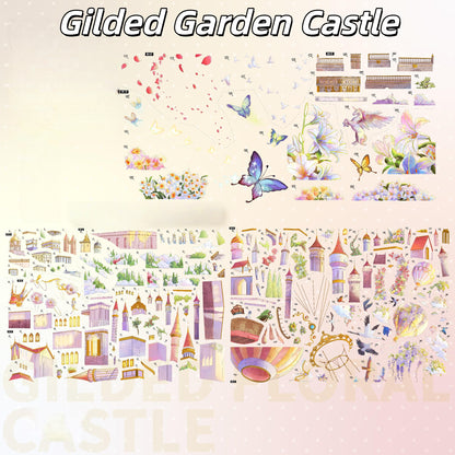 Gilded Worlds 3D Sticker | 2 Cute Miniature Scenes