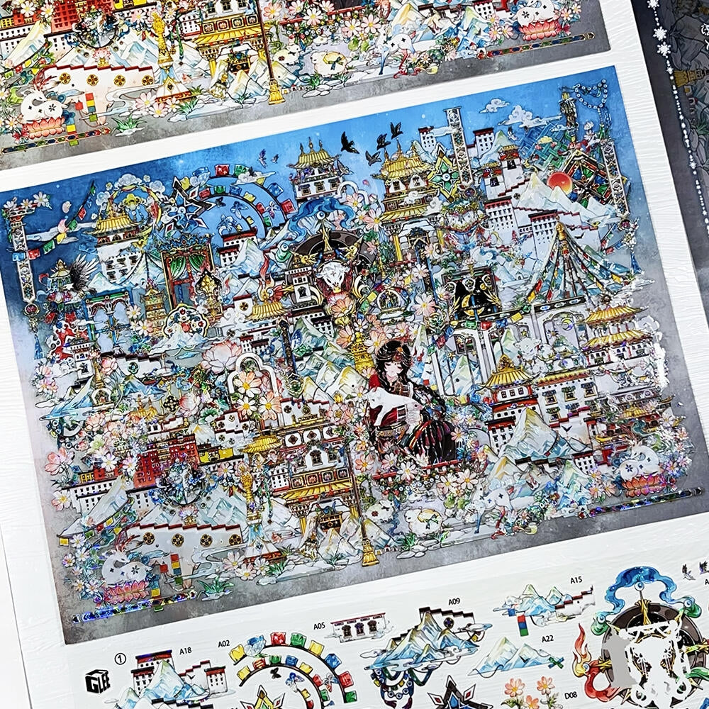 The Unreachable 3D Sticker | 2 Cute Miniature Scenes