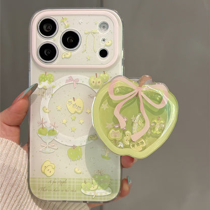Green Apple Wobble Magnetic Stand Acrylic Phone Case