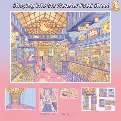 Mystic Corners 3D Sticker | 4 Cute Miniature Scenes