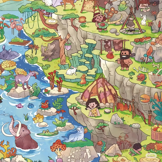 Whimsical Life 3D Sticker | 2 Cute Miniature Scenes