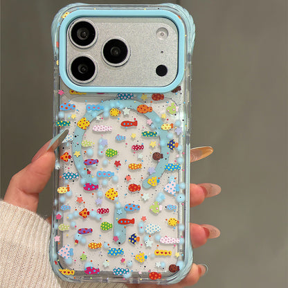 Colorful Fish Schools Acrylic Phone Case
