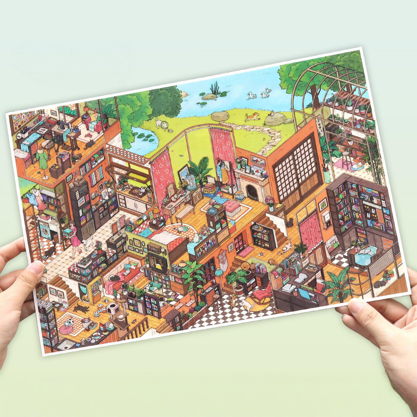 Brookside Cottage 3D Sticker