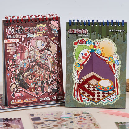 Horror Adventure 3D Sticker Book