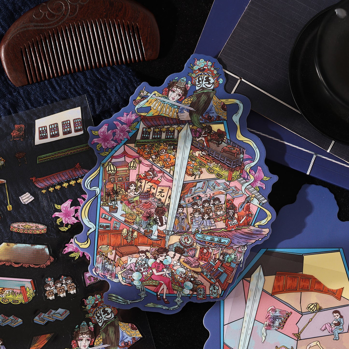 Endless Grotesque 3D Sticker | 4 Cute Miniature Scenes