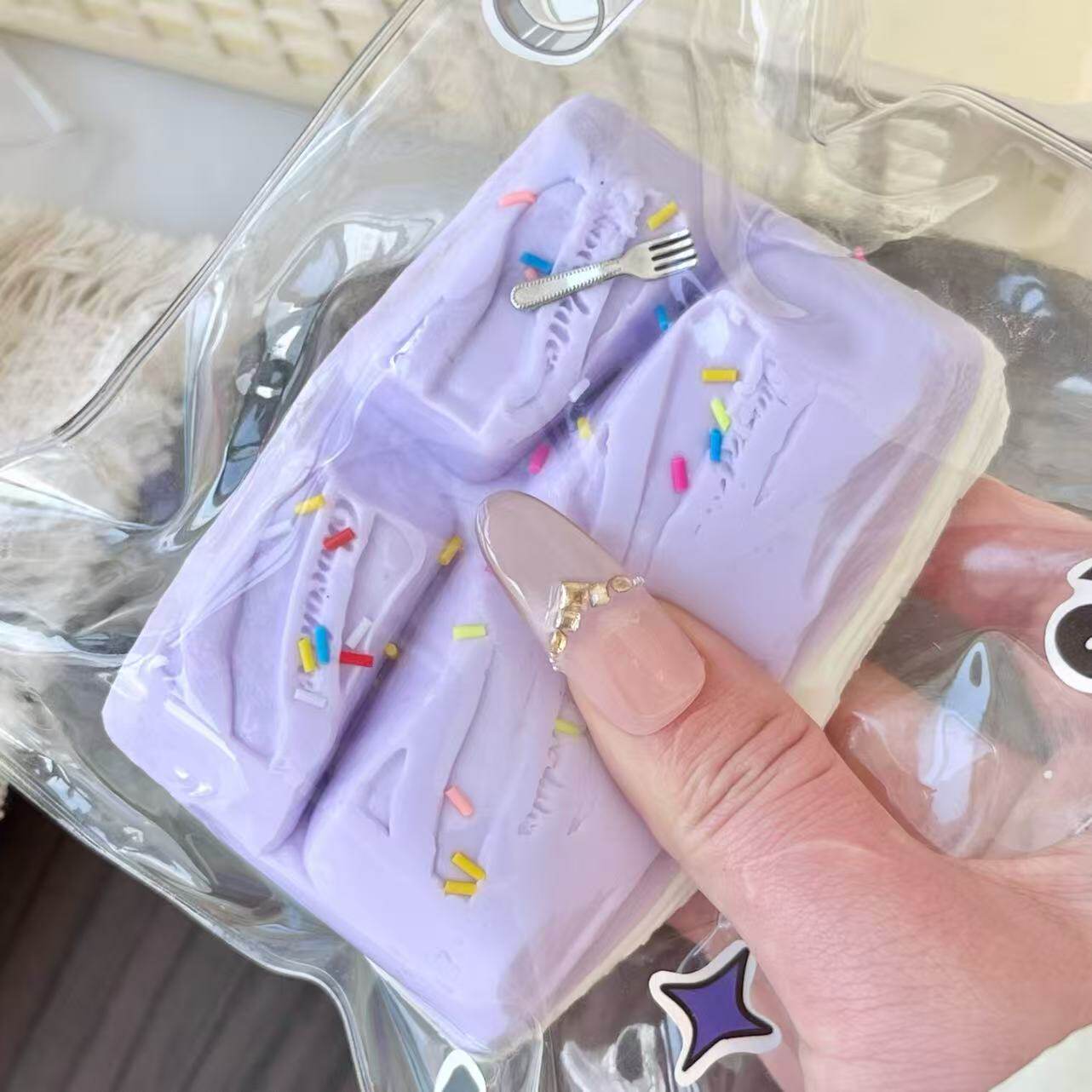 Taro Raw Chocolate Squishy