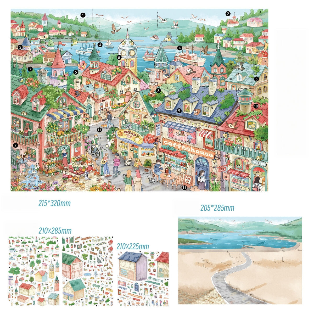 Encounter Time 3D Sticker | 2 Cute Miniature Scenes