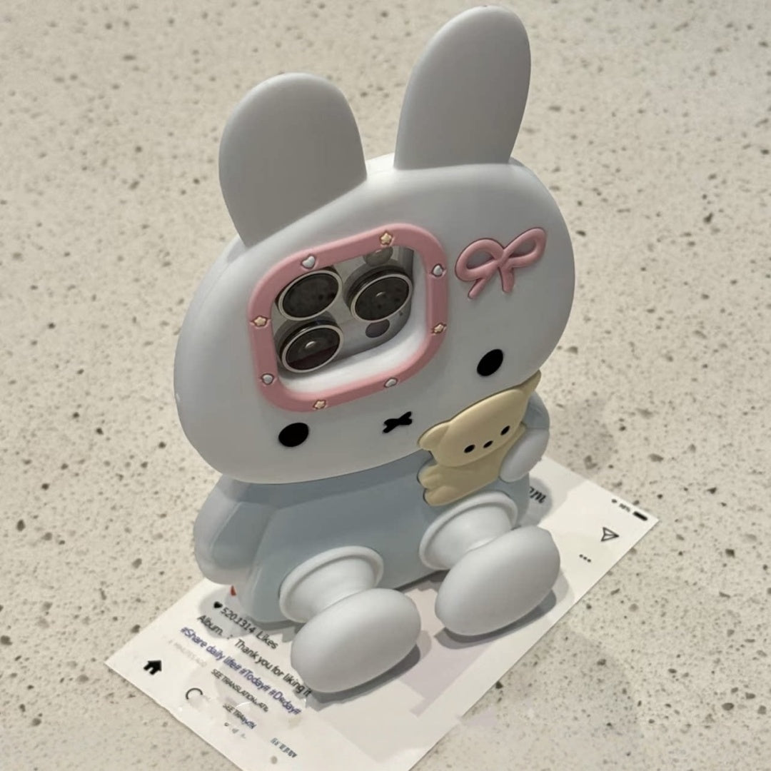 Standing Bunny Silicone Phone Case