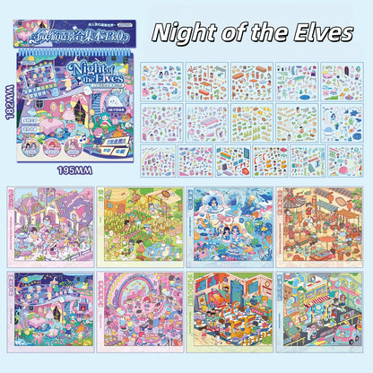 Night of the Elves 3D Sticker Book