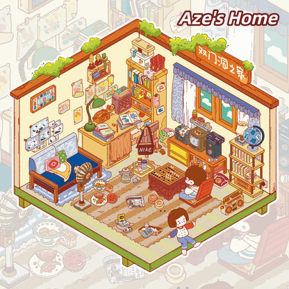 Reply 1988 3D Sticker | 4 Cute Miniature Scenes