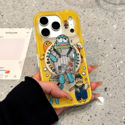 Cute Ugly Fish Magnetic Stand Acrylic Phone Case