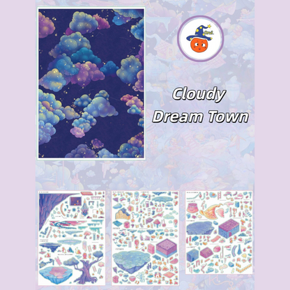 Dreamscape 3D Sticker | 2 Cute Miniature Scenes