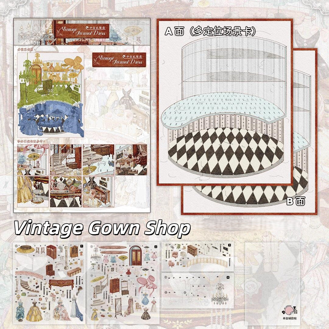 Leisure Daily 3D Sticker | 3 Cute Miniature Scenes