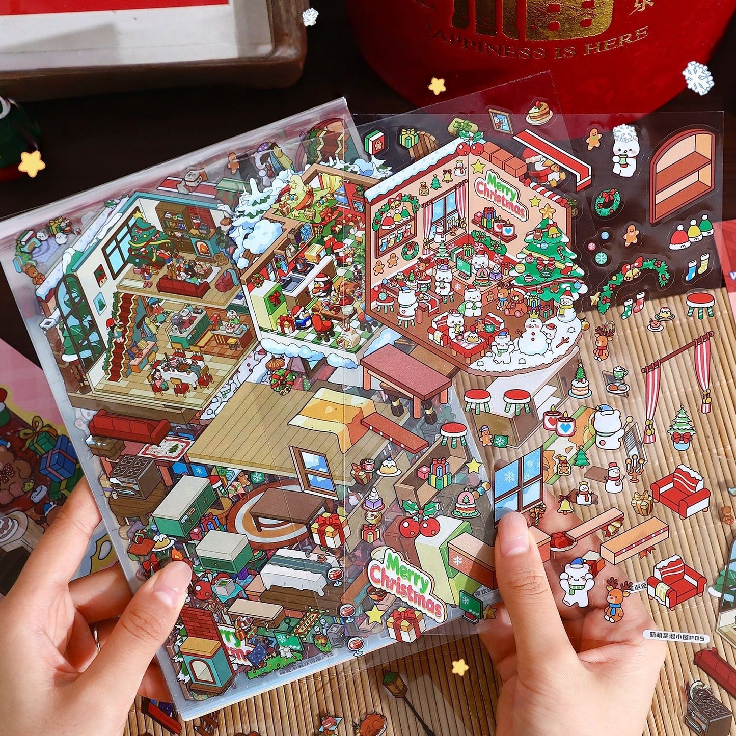 Christmas Series 3D Sticker Book