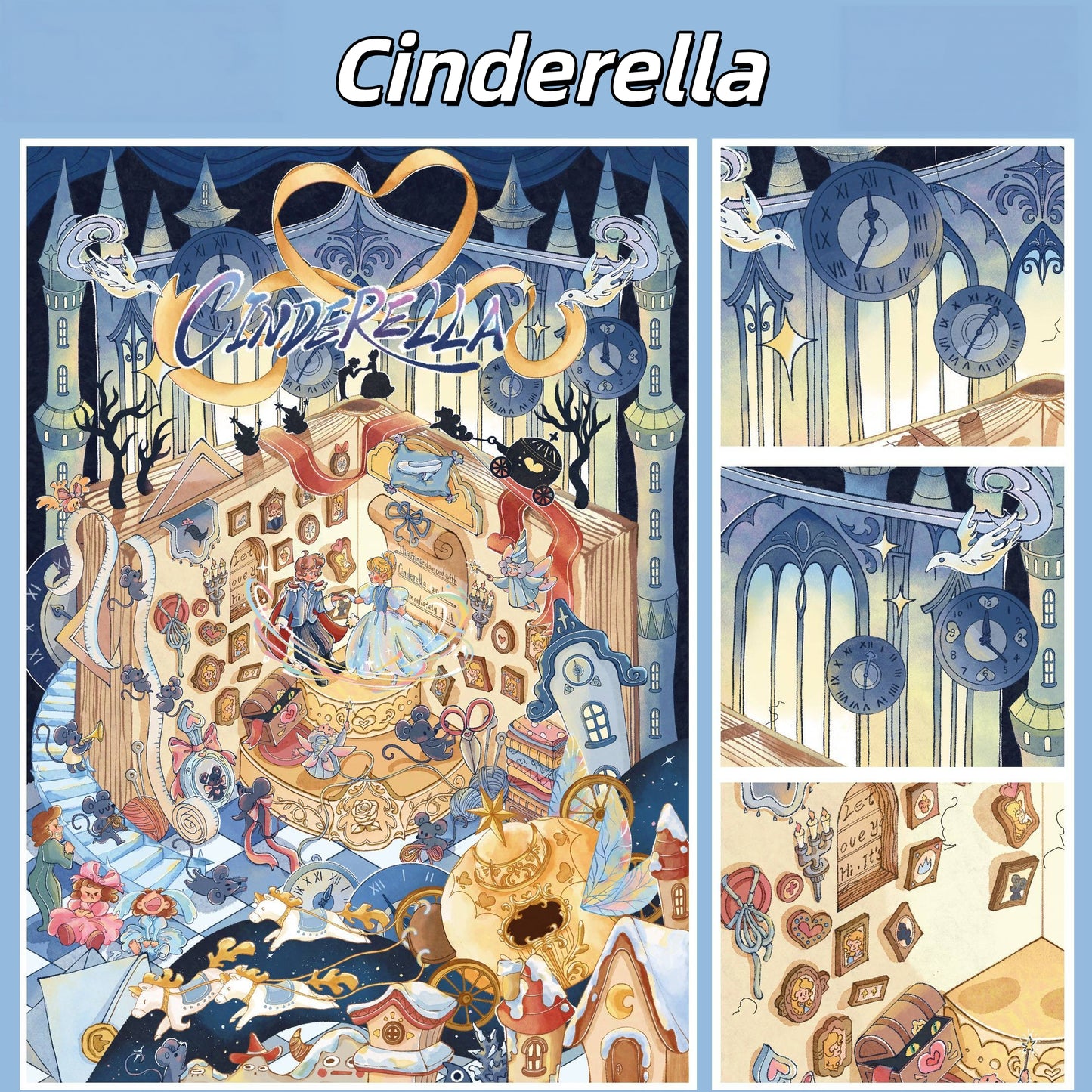 Storybook 3D Sticker | 3 Cute Miniature Scenes