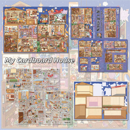Tiny Havens 3D Sticker | 4 Cute Miniature Scenes