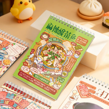 Chinese Food 3D Sticker Book