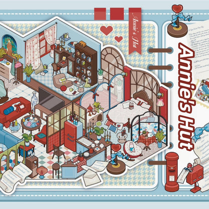 Fantasy Home 3D Sticker | 5 Cute Miniature Scenes