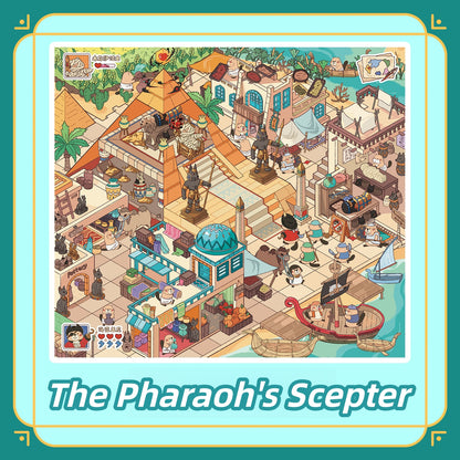 Mythical City 3D Sticker | 3 Cute Miniature Scenes