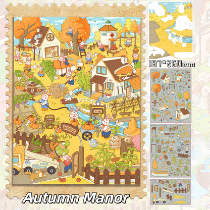 Antu’s Daily 3D Sticker | 4 Cute Miniature Scenes