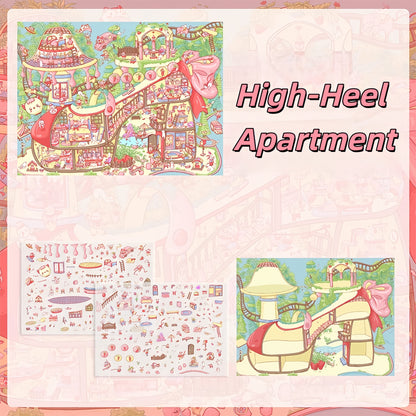 Fantastic Dream 3D Sticker | 2 Cute Miniature Scenes