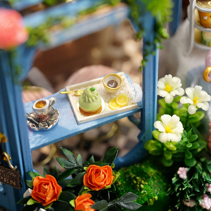 Rose Garden Tea House DIY Miniature House - English Instructions