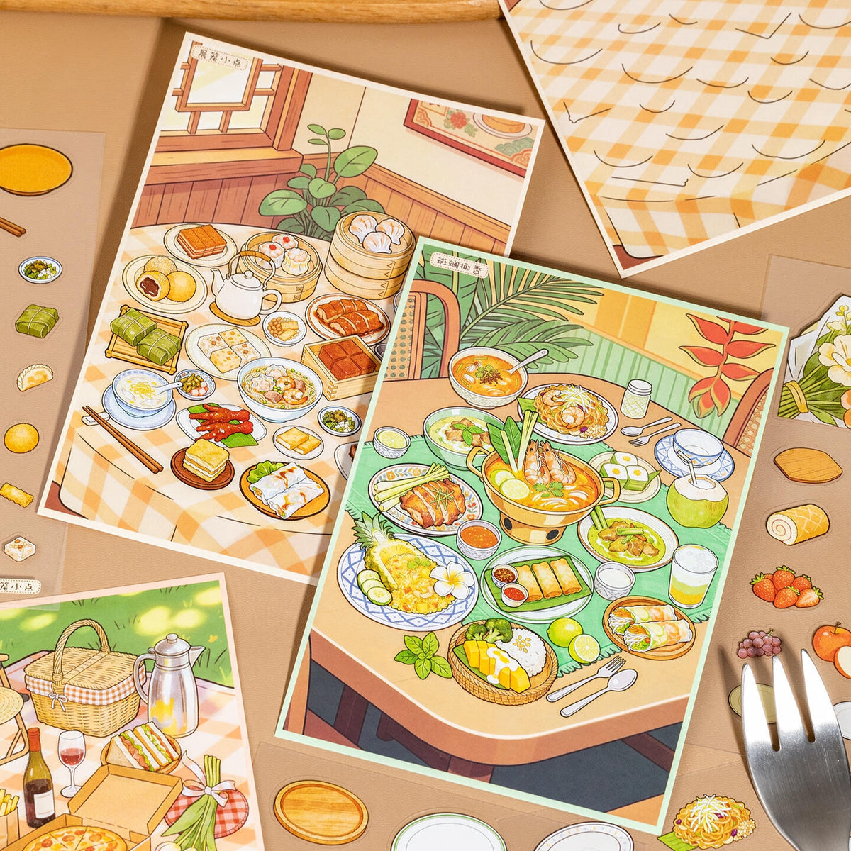 Tasty Platter 3D Sticker Book