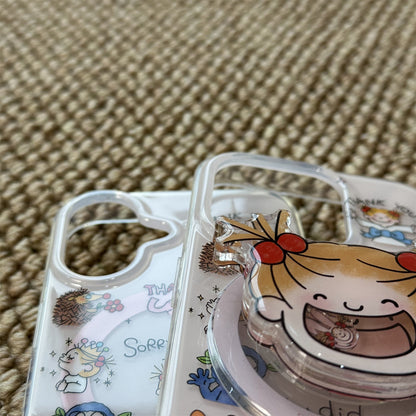 Coco Girl Magnetic Stand Acrylic Phone Case