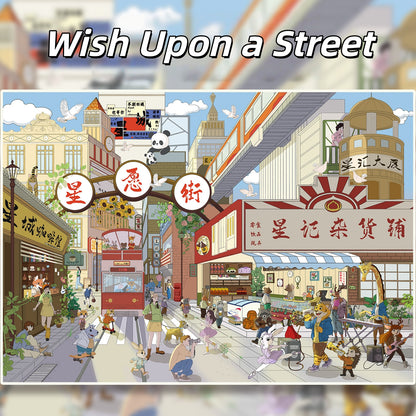 Fates of the City 3D Sticker | 4 Cute Miniature Scenes