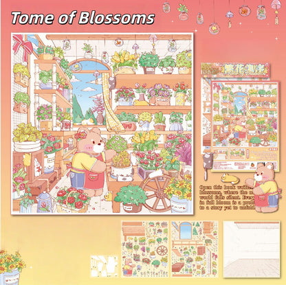 Flower Shop 3D Sticker | 3 Cute Miniature Scenes