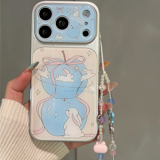 Blue Apple Bunny Acrylic Phone Case