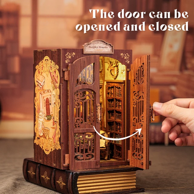 Bookstore Memories Owl Bookshop DIY Miniature House - English Instructions