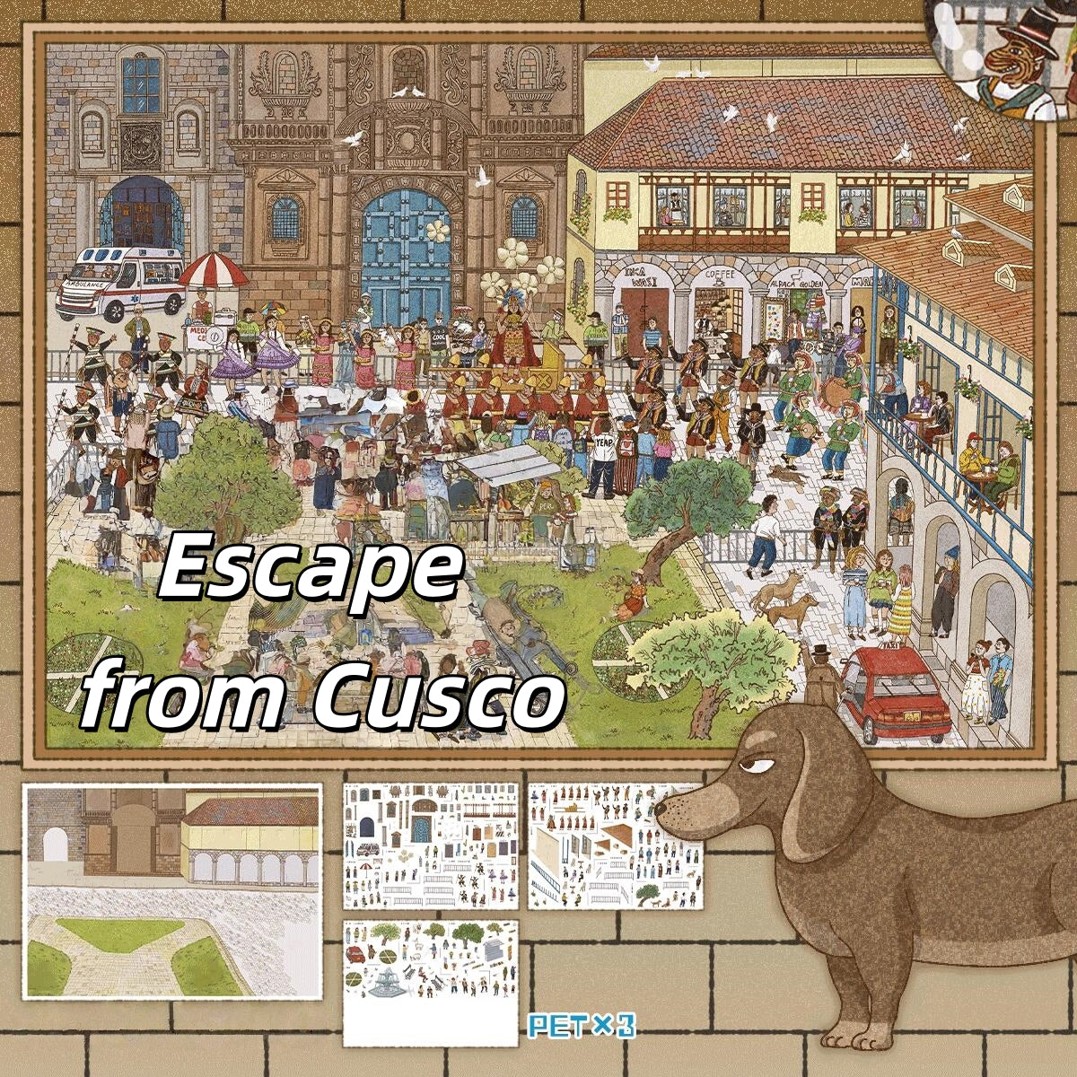 Escape Series 3D Sticker | 4 Cute Miniature Scenes
