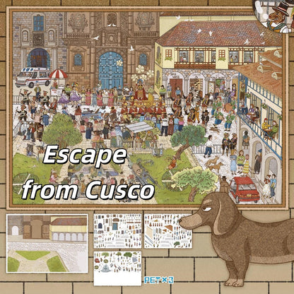 Escape Series 3D Sticker | 4 Cute Miniature Scenes