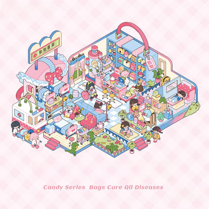 Simulation Management 3D Sticker | 2 Cute Miniature Scenes