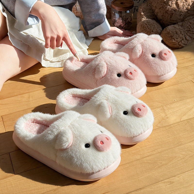 Cozy Piggy Fluffy Slippers