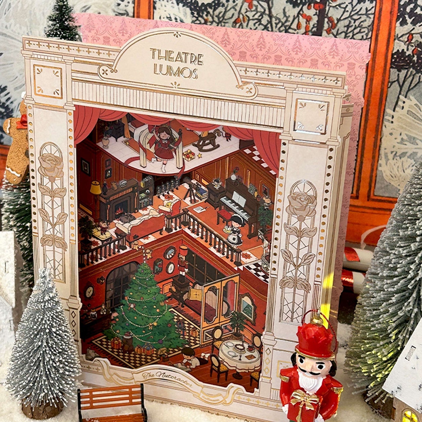 The Nutcracker 3D Sticker | 3 Cute Miniature Scenes