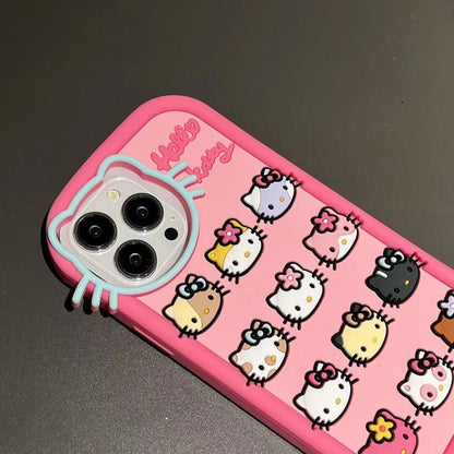 Pink Cat Silicone Phone Case
