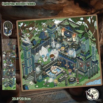 Exploring Ancient Tombs 3D Sticker