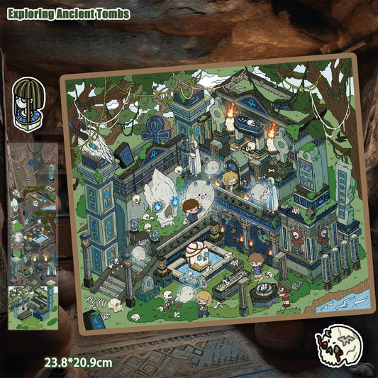 Exploring Ancient Tombs 3D Sticker