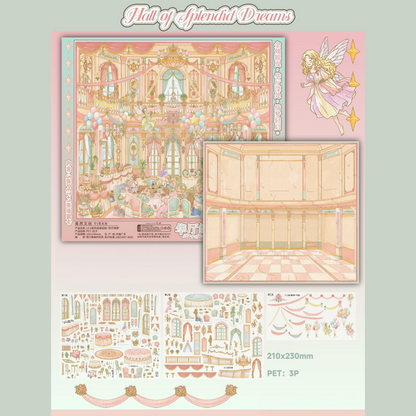 Little Worlds 3D Sticker | 4 Cute Miniature Scenes