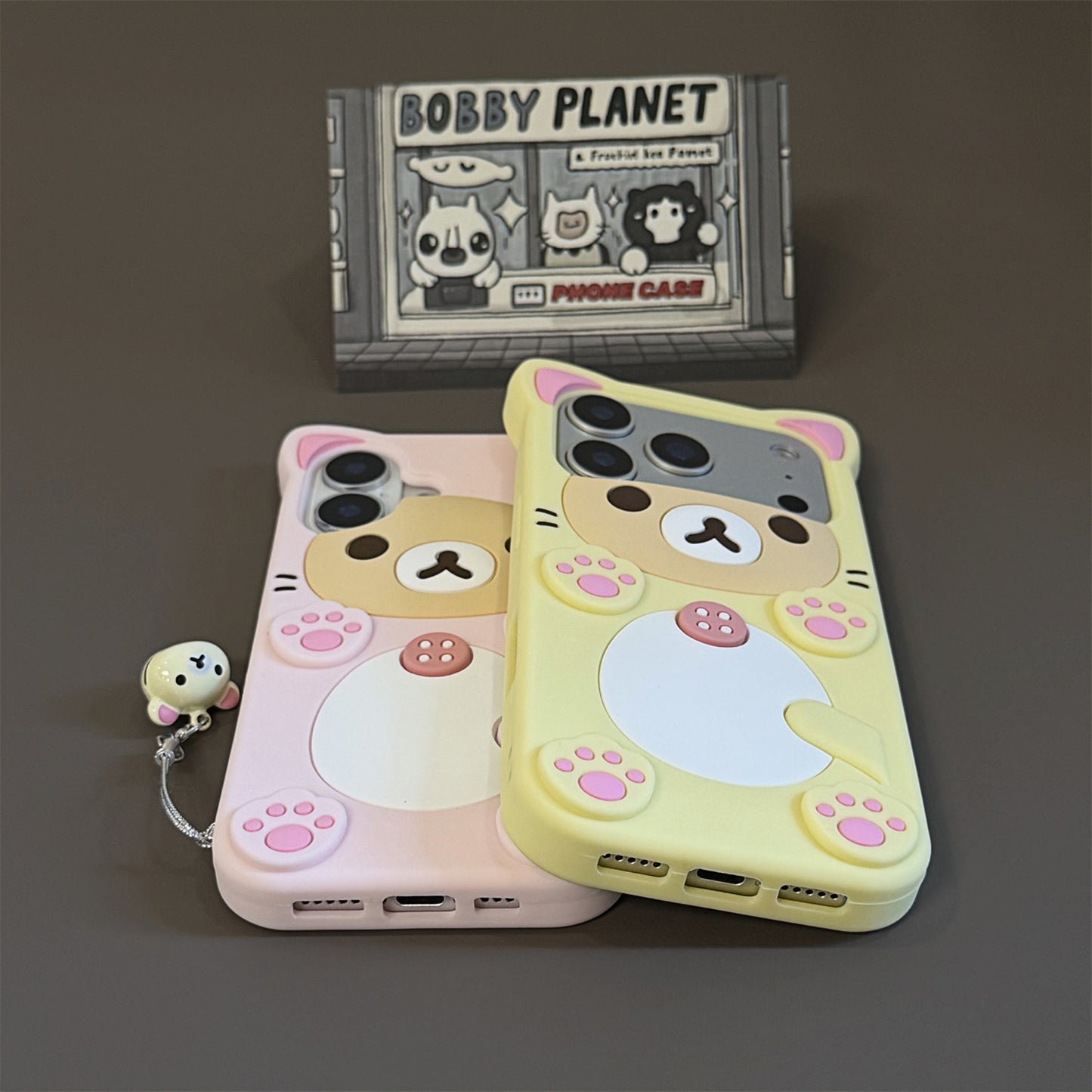 Cute Bear Silicone Phone Case