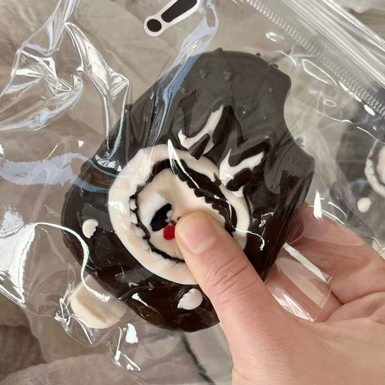 Labubu Dark Chocolate Ice Cream Bar Squishy