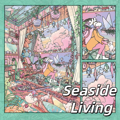 Whimsical Life 3D Sticker | 5 Cute Miniature Scenes