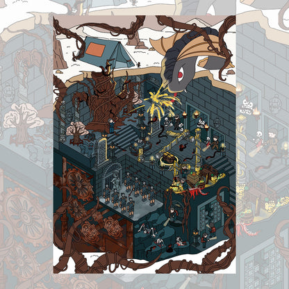 The Book of Dead Cities: The Desert Sea 3D Sticker