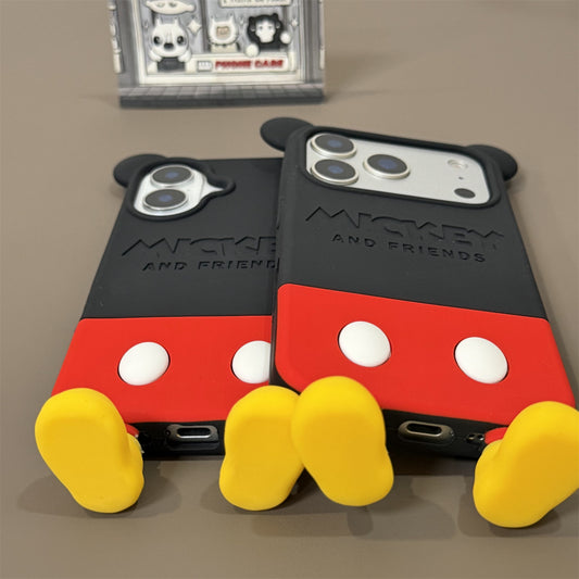 Classic Mouse Back Design Silicone Phone Case
