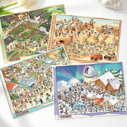 Travel Notes 3D Sticker Book